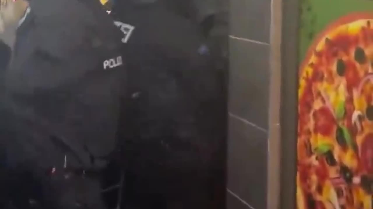 German police restore order in Berlin.