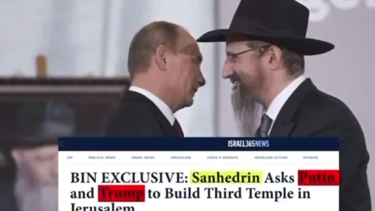 Jews have already started building the Third Temple...