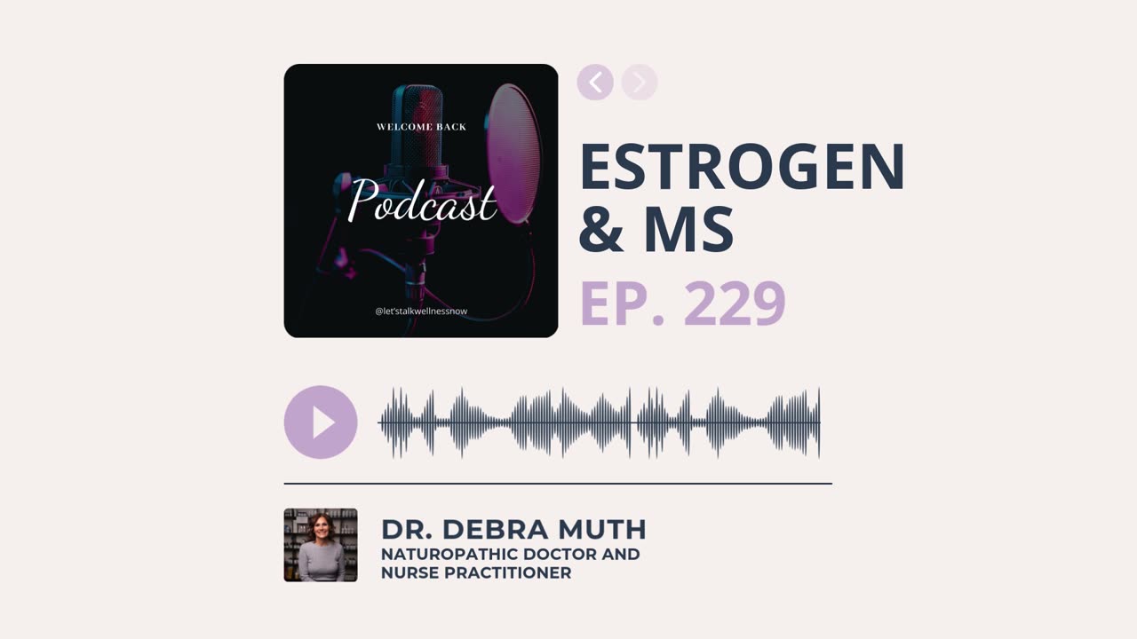 Let's Talk Wellness Now Ep. 229 | Estrogen & MS: How Hormones Impact Neurological Health & Symptom..