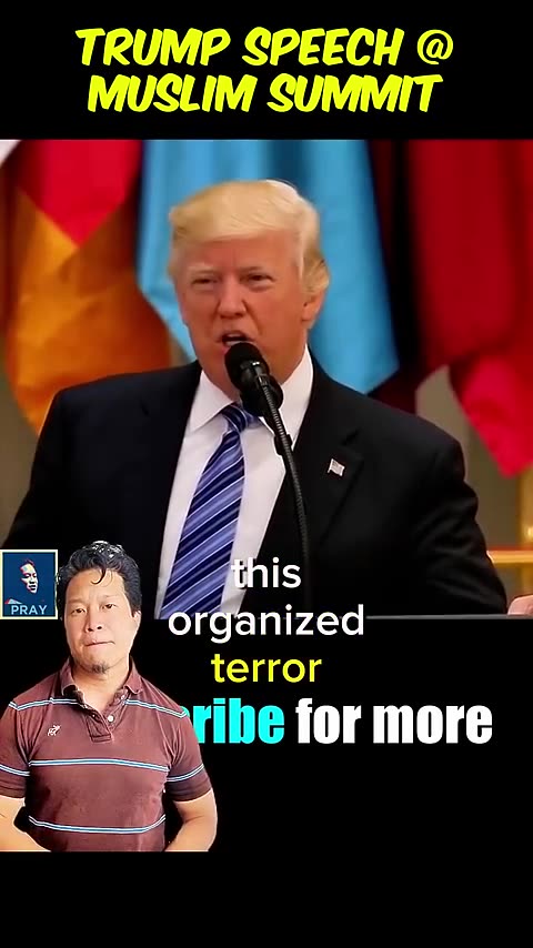 Trump’s Surprising Speech to Muslims, and he is 100% correct