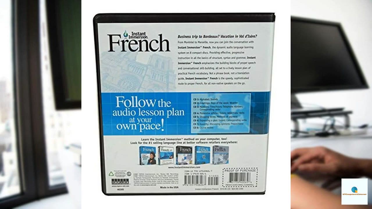 Learn How to Speak French Language - Instant Immersion 8 Audio CD Set