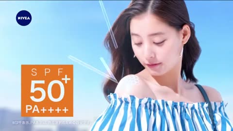 新木優子 ニベアサン UVミルキージェル 「高密着ケア」篇 15 TVCM