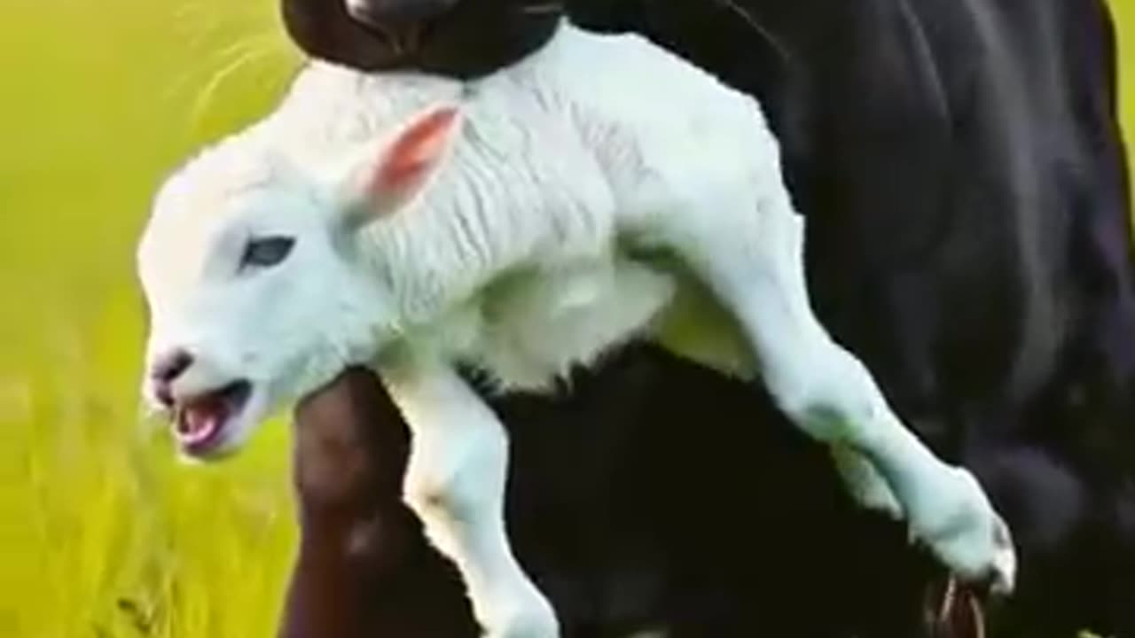 Black panther attack on baby calf #cow #blackpanther #motherslove #animals