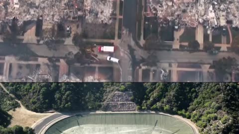 The Pacific Palisades reservoir was EMPTY AND OFFLINE when the firestorm