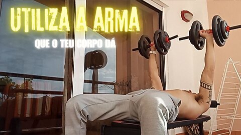 Treino Peito 1 Set MAX Reps (18kg por Halter)