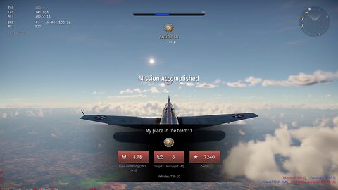 War Thunder - Grumman TBF-1C Avenger strategic bombing demonstration (1st place win)