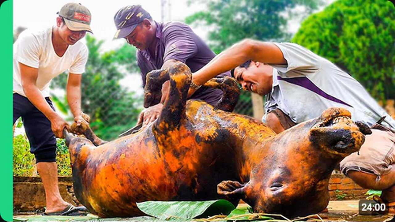 Cooking a WHOLE COW in 4 HOURS!! Vietnam Village Life!!! _ Surviving Vietnam Part 5