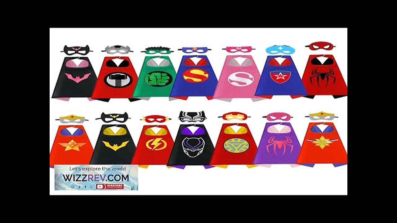 Christmas cosplay Superhero Capes for Boy girl Gifts Boys Cartoon Dress Review