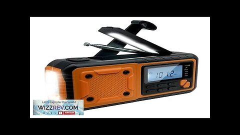 Portable Radio Emergency Solar Powered Radio 4000mAh Hand Crank Charging AM FM Review