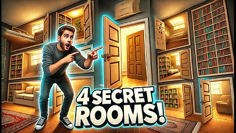 I Built 4 Secret Rooms You'd Never Find!