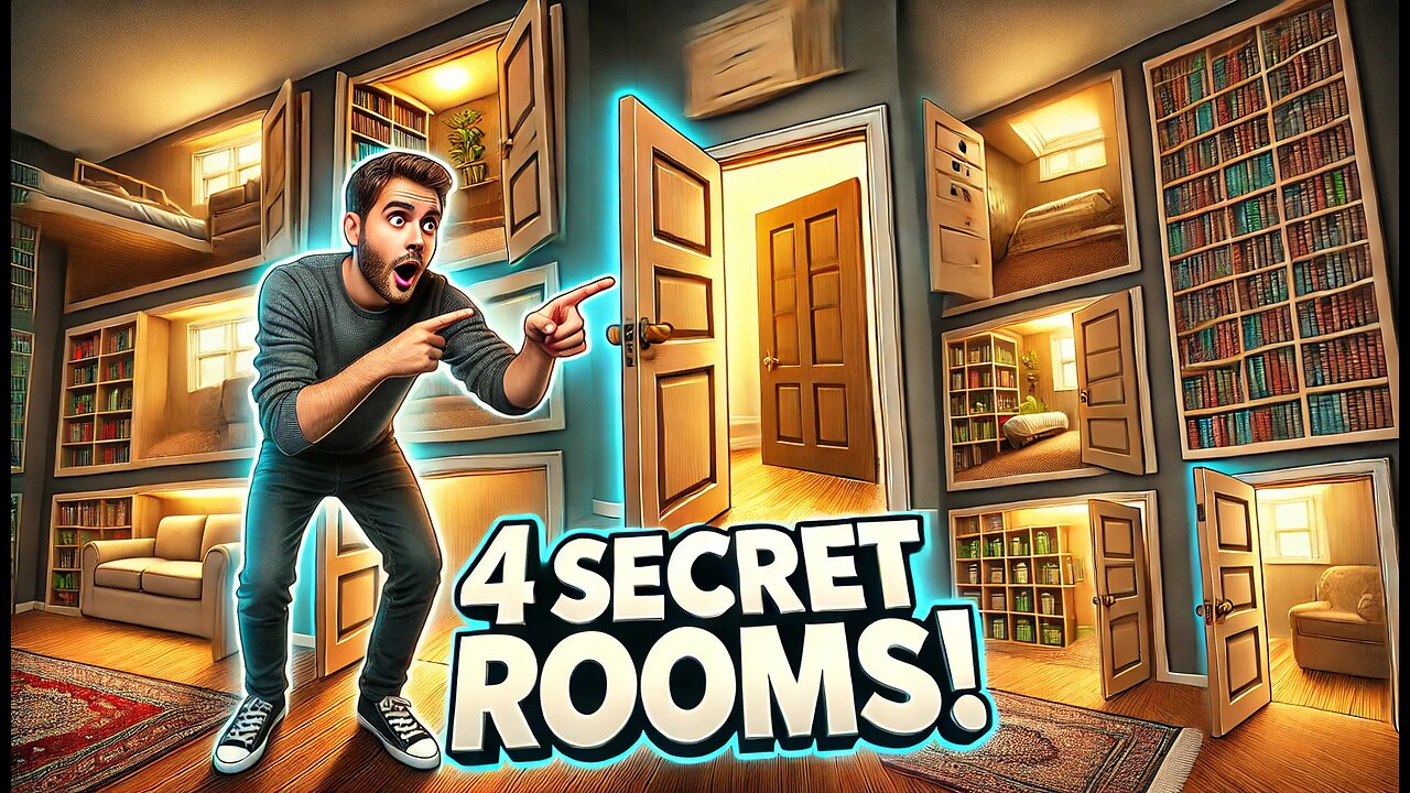 I Built 4 Secret Rooms You'd Never Find!