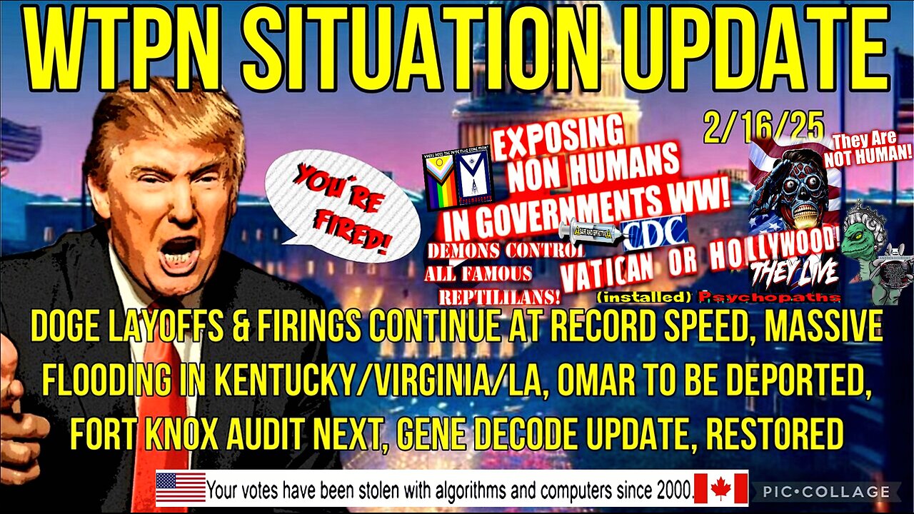 WTPN SIT/UP: DOGE FIRINGS/LAYOFFS CONT., FLOODING KY/VA/LA, GENE DECODE & MORE.