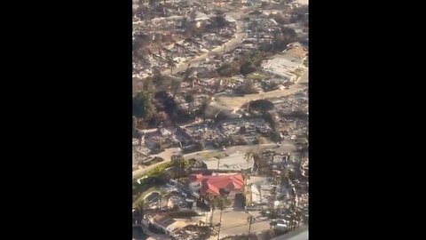 President Trump’s View of Fire Destruction from Marine One Prior to Landing in California 1/24/25