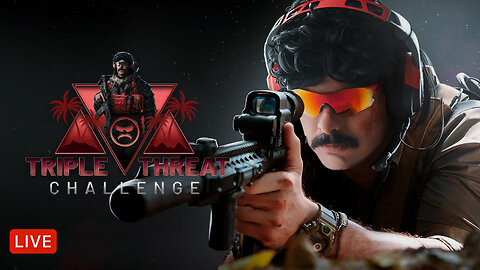 🔴LIVE - DR DISRESPECT - TRIPLE THREAT CHALLENGE - RIVALS, PUBG, WARZONE