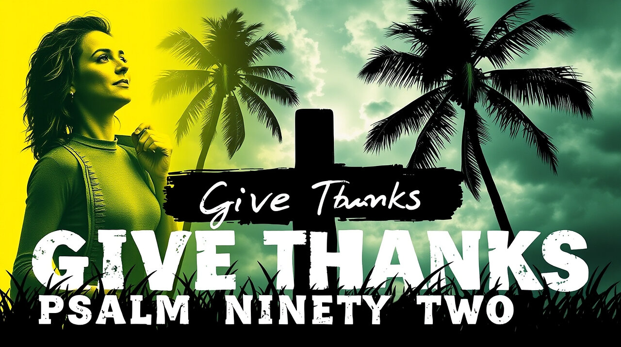 Give Thanks | Psalm 92 (NLT) | Uplifting Praise & Worship Song with Lyrics