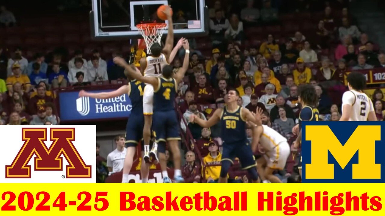 #20 Michigan vs Minnesota Basketball Game Highlights 1 16 2025