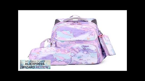 3Pcs/Set Camouflage Printing Kids Backpack For Girl Kids School Bag Children Waterproof Review