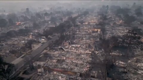 DRONE FOOTAGE AFTERMATH🔥🏚️🔥🛰️📸LOS ANGELES WILDFIRE APOCALYPSE🔥🌳🏡🔥🛰️💫
