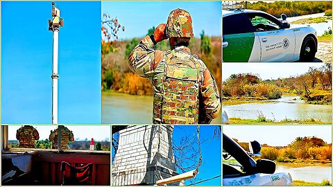 National Guard soldiers protect the Rio Grande River border in Laredo, Texas.