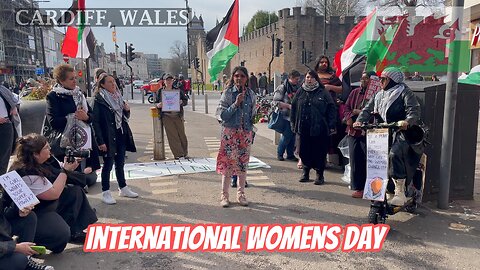 International Womens Day, Queen Street, Cardiff South Wales