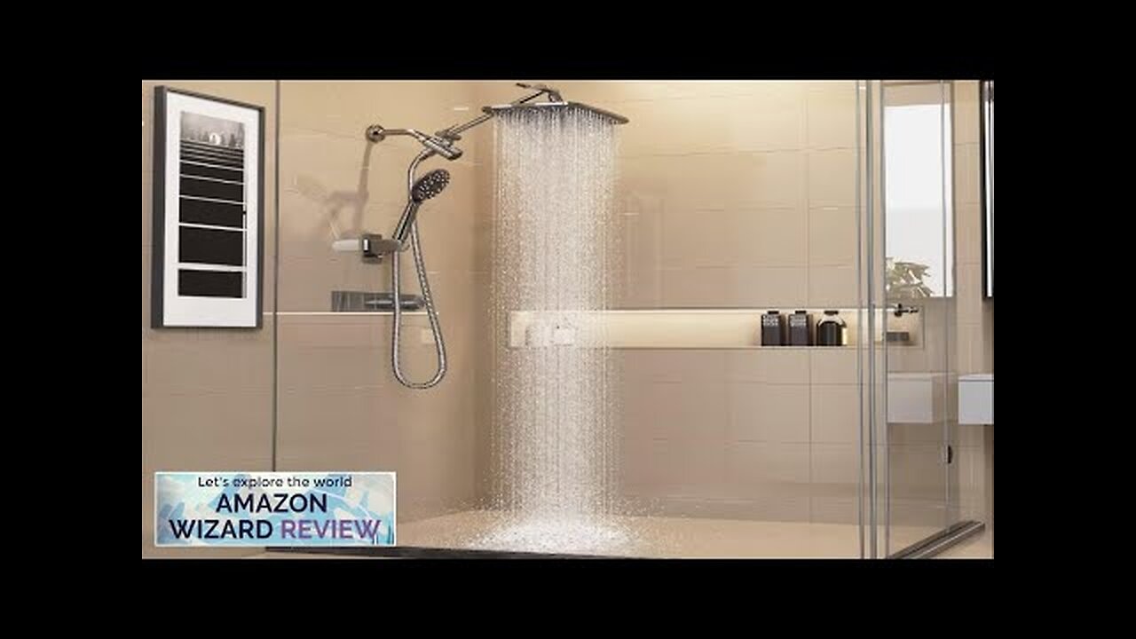 Veken 12 Inch High Pressure Rain Shower Head Combo with Extension Arm ...