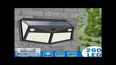 ARILUX 260LED Outdoor Solar Light IP65 Waterproof Motion Sensor Solar Light Garden Review