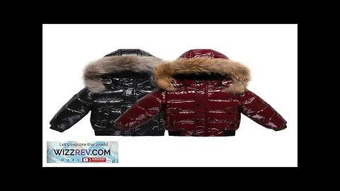 2024 Winter Down Jacket For Girl Real Fur Waterproof Shiny Thicken Warm Review