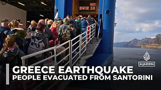 Tourists and residents flee Santorini as earthquakes hit Greek island