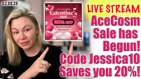 Live AceCosm Sale has started! Code Jessica10 saves you 20% off! Let's discuss!