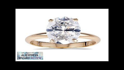 Oval Lab Growm Diamond Ring 1.5ct D VS 18K Gold Jewelry Engament Review