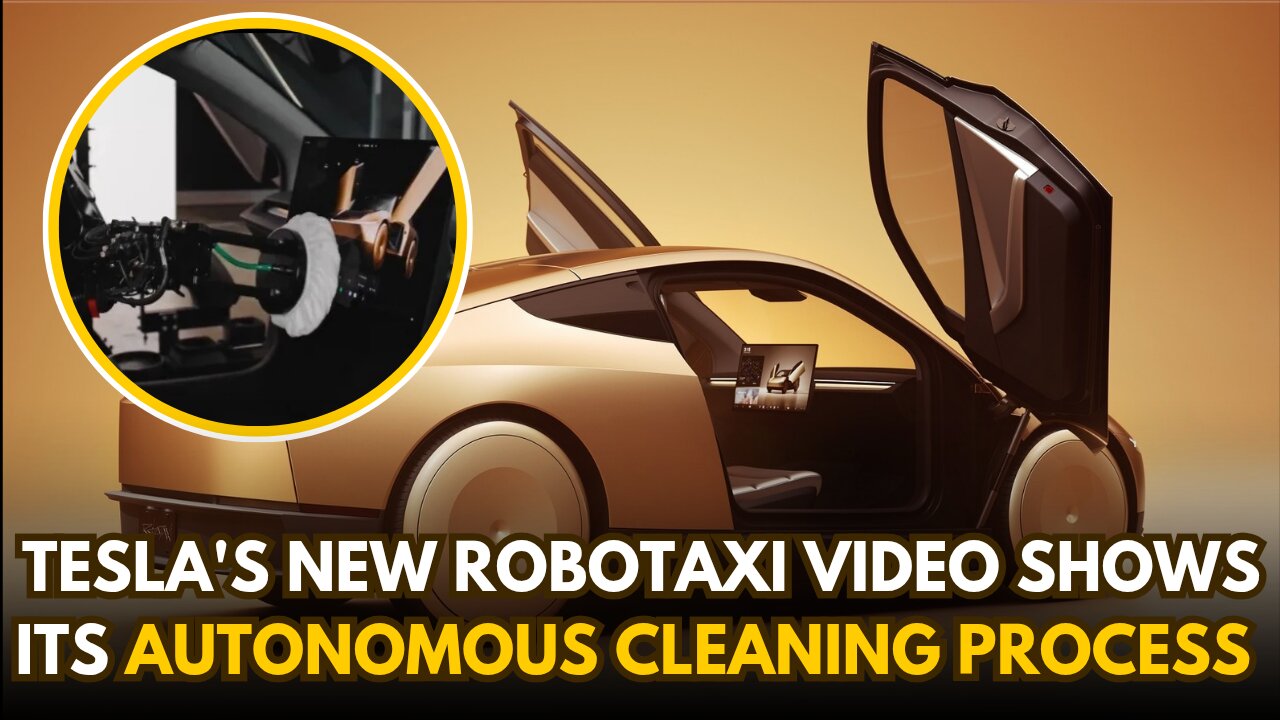 Tesla’s Robot Vacuum Autonomously Cleans Robotaxi Fleet!