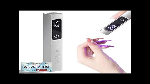 TAYE Handheld UV Light for Gel NailsPortable Touch Screen 3W Silver Led Review