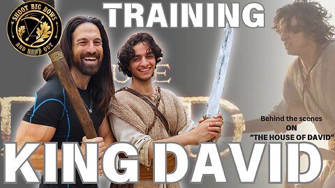 Training King David for "The House of David" with the Sling