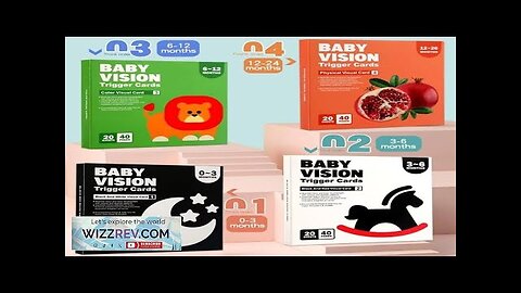 Montessori 0-12Month Baby Vision Stimulation Cards Black and White Contrast Cards Stimulate Review