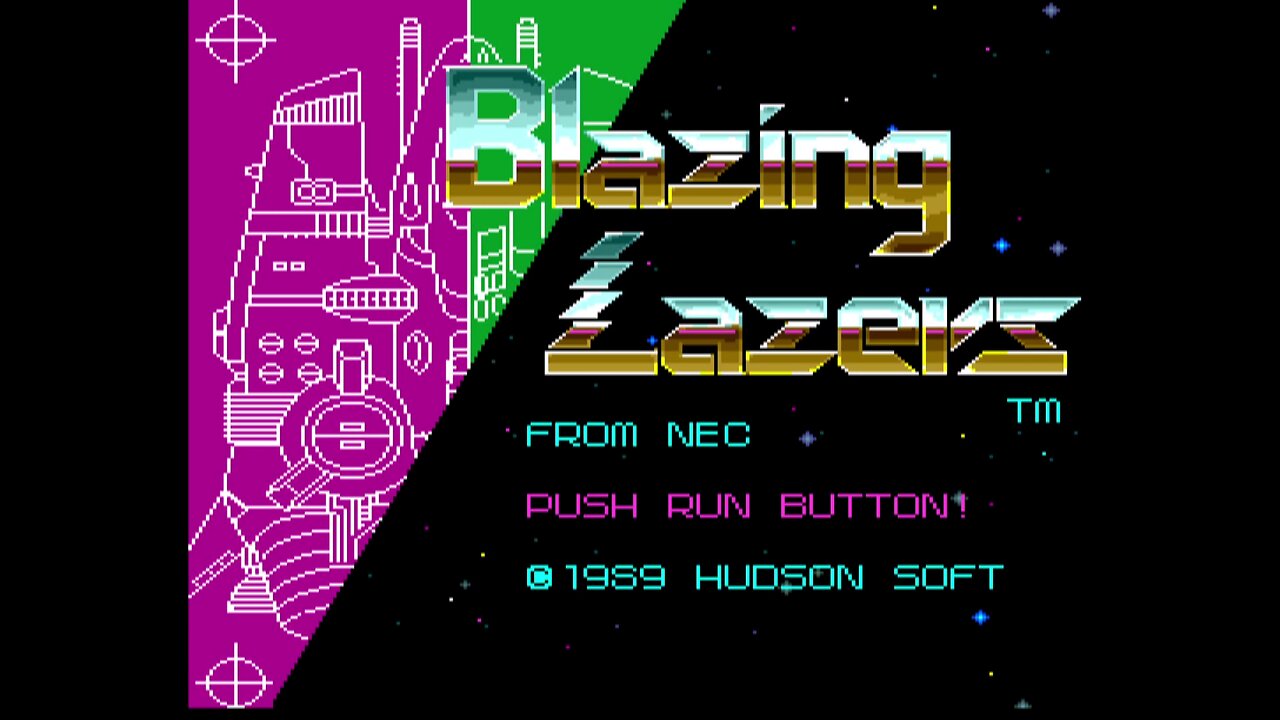 Blazing Lazers Arcade Game, Hudson Soft 1989, Longplay