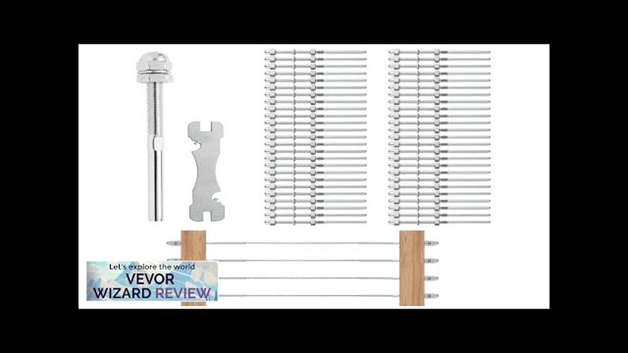 VEVOR 61 Pack Cable Railing Swage Threaded Stud Tension End Fitting Terminal Review