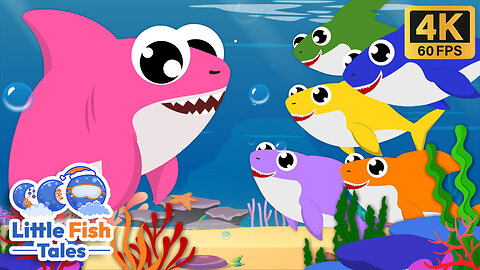 Five Little Baby Shark | Sing along | Little Fish Tales | #babyshark #fish