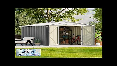 Patiowell 8x10 FT Outdoor Storage Shed Large Garden Tool Metal Shed Review