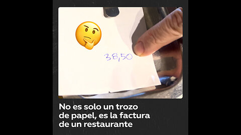 Así es la cuenta en un restaurante