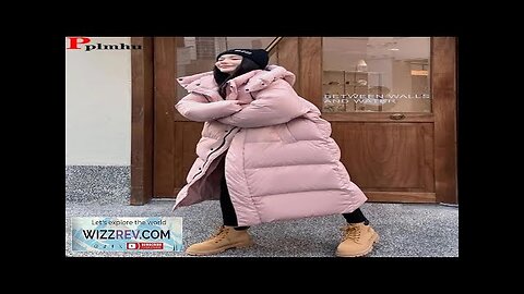 Warm Winter Pink Hooded Long Women Parkas Chaqueta Thick Cotton Padded Windproof Review