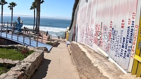 Tijuana Beach in Mexico