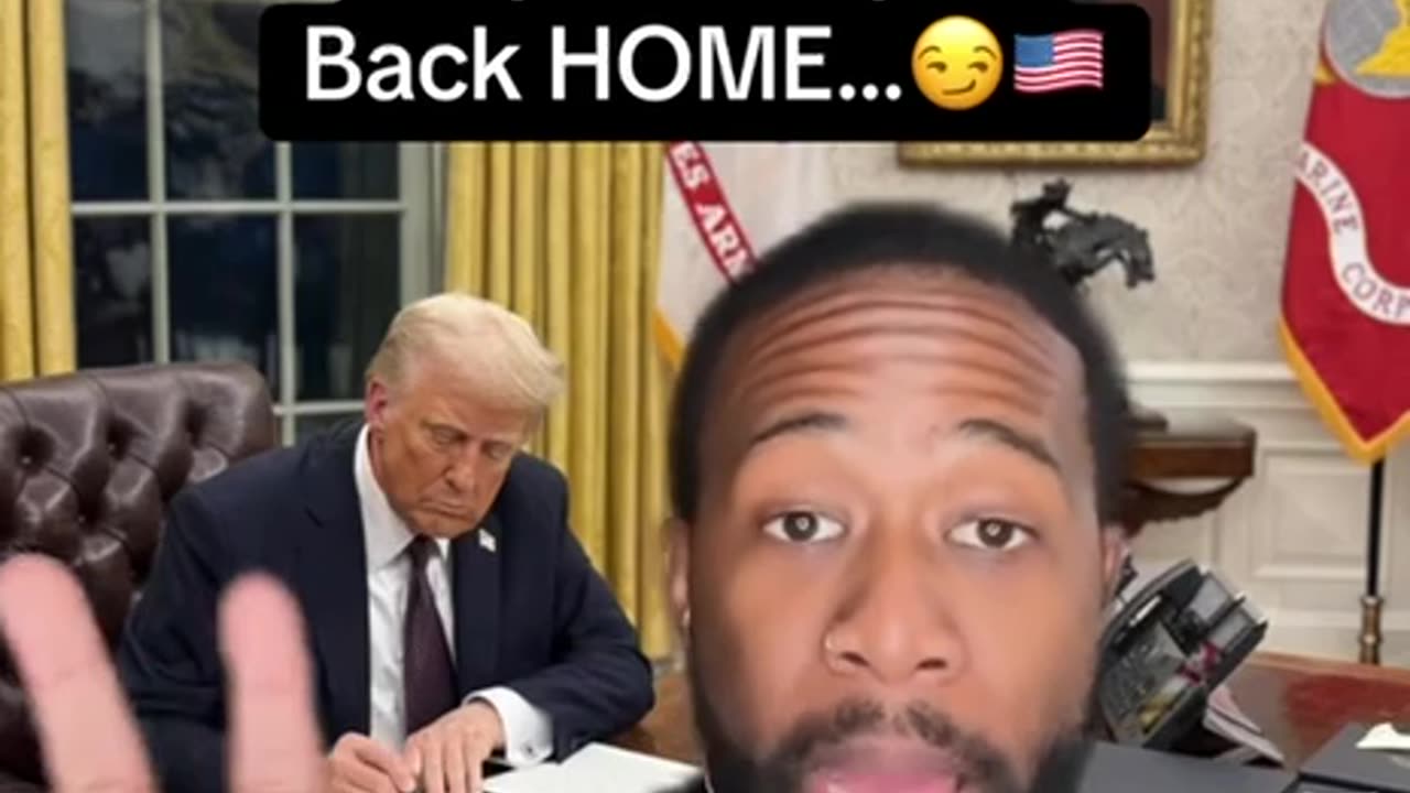 Papa Trump is back home!