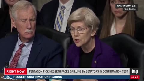 Laughter Erupts During Senate Hearing As Pete Hegseth Corrects Elizabeth Warren