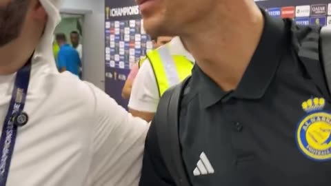 "Cristiano sign here" woman says