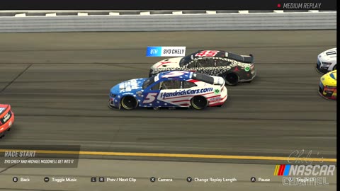 NASCAR Rivals on Nintendo Switch : Kyle Larson, Kansas Speedway (Hard mode)