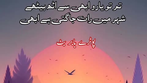 Soo Gaye Log Iss Hawali k ... Urdu sad poetry shayari status