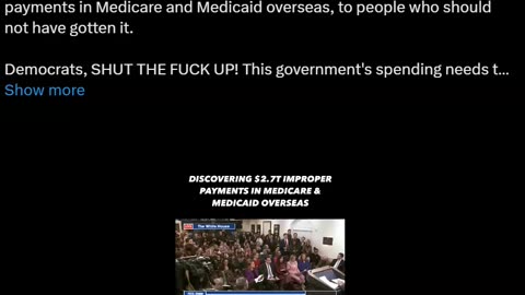 DOGE uncovered $2.7T in Medicaid and Medicare payments OVERSEAS!