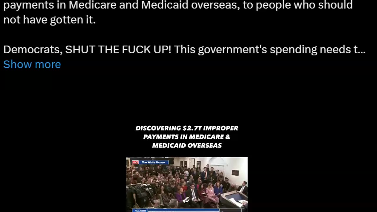 DOGE uncovered $2.7T in Medicaid and Medicare payments OVERSEAS!