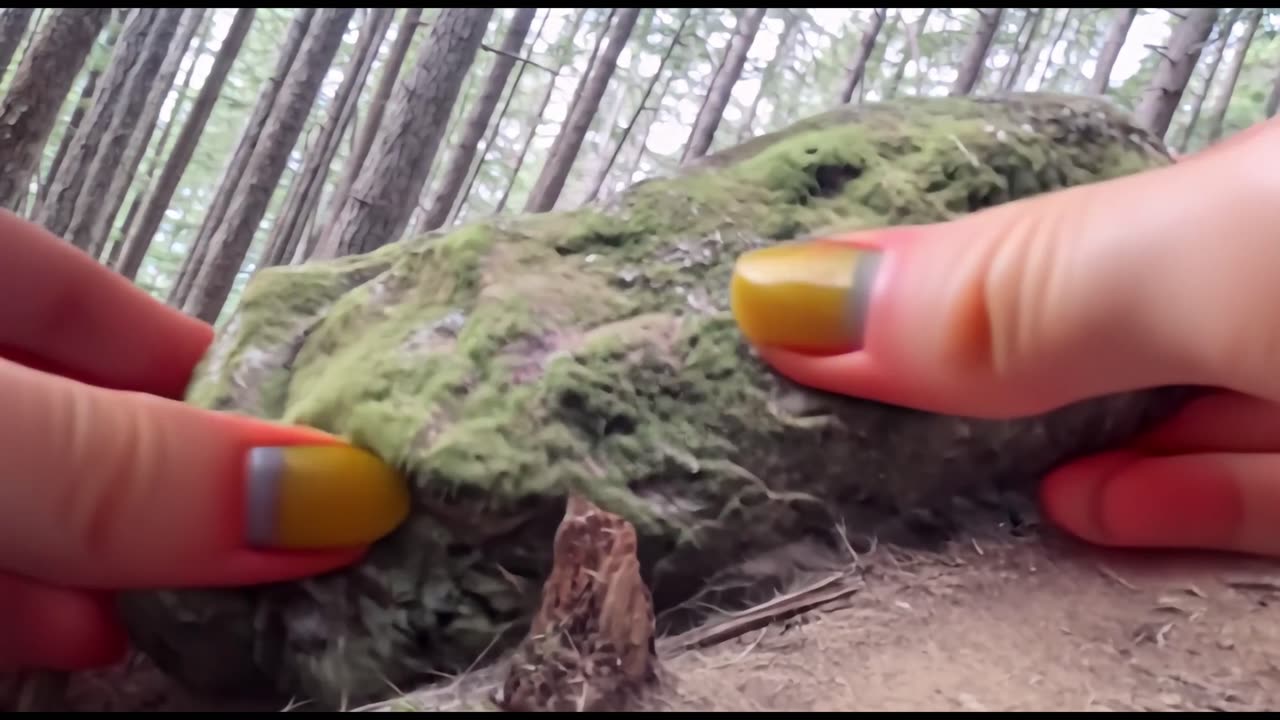 Fun AI video edit. A huge boulder I seen on a mountain hike back in July 2024.