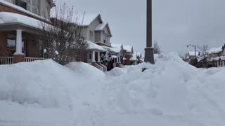 Relaxing Snow Walk in Buried Under the Snow Canada - Toronto GTA